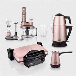 Schafer Kea Rosegold 4'lü Elektro Mega Ev Aletleri Set-2SE184-25020-ROS01