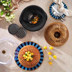Schafer Cakehaus 6 Prç.Kek Kalıbı+Hazırlık Seti-Bronz-1S0847-23001-BRZ02