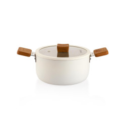 Schafer Ceramoni 24 Cm.Seramik Basık Tencere-1S0848-21001-KRM03