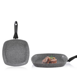 Schafer Cory Y.y.kare Grill Tava - 28CM -Gri