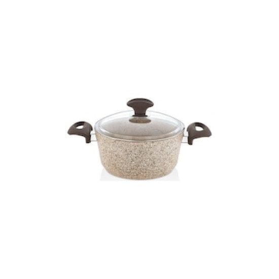 Falez Creamy Granit 20Cm Derin Tencere-Elden