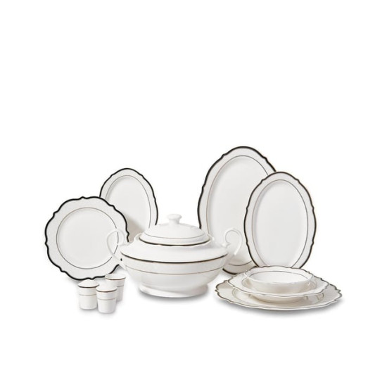 Korkmaz Eliza Collection 60 Parça Yuvarlak Yemek