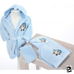 Özdilek Lisans Nakışlı Bambu Bebek Seti Tazmania Mavi