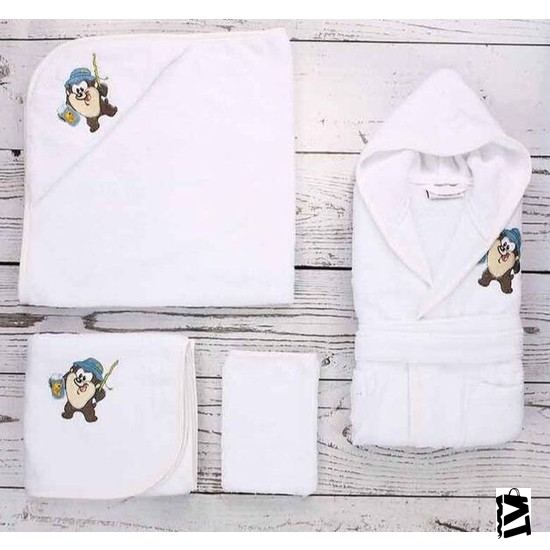 Özdilek Lisans Nakışlı Bambu Bebek Seti