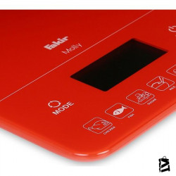 Fakir Molly Dijital Mutfak Tartısı ve Tek Tuş Kalori Ölçer Kırmızı