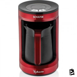 Schafer Kahvecim Otomatik Türk Kahve Makinesi - Kırmızı