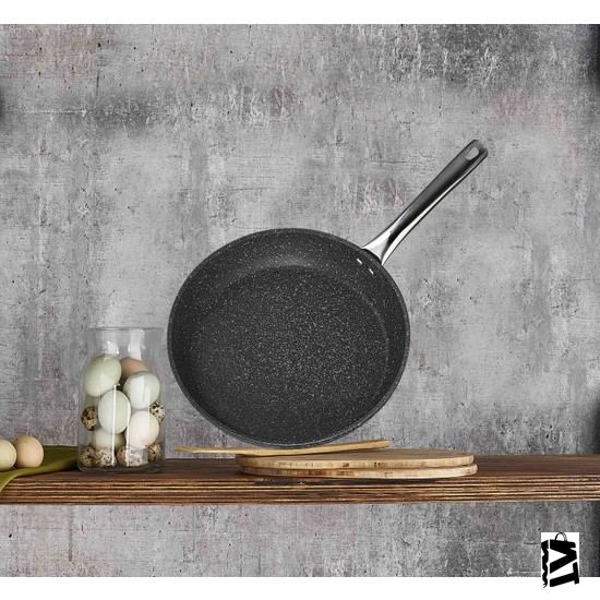 Falez Black Line 28 cm Tava-İnternetten Elden