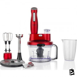 Schafer Meister Multi Blender Seti 17 Parça - Kırmızı