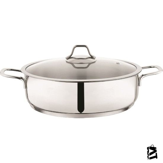 Schafer Held Çelik Basık Tencere 24 cm-Senetli