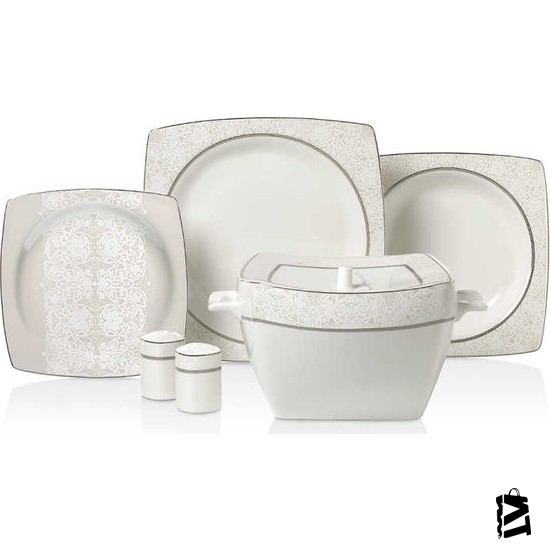Korkmaz A8437 Bone 60 Parça Kare Yemek