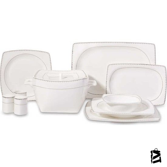 Korkmaz A8427 Bone Selection 60 Parça Kare Yemek