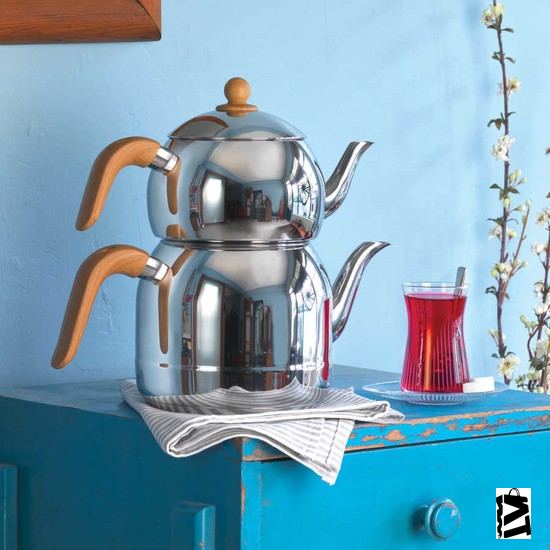 Korkmaz A196 Retro Çaydanlık Takımı-Elden