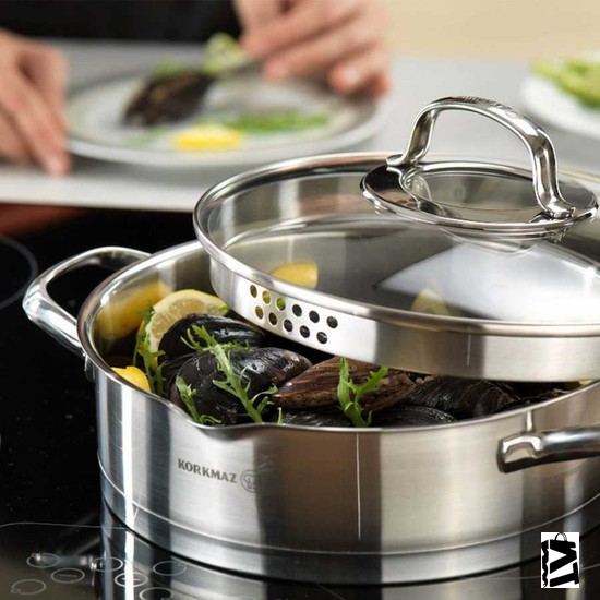 Korkmaz A1993 Steama Derin Tencere 24 cm 7
