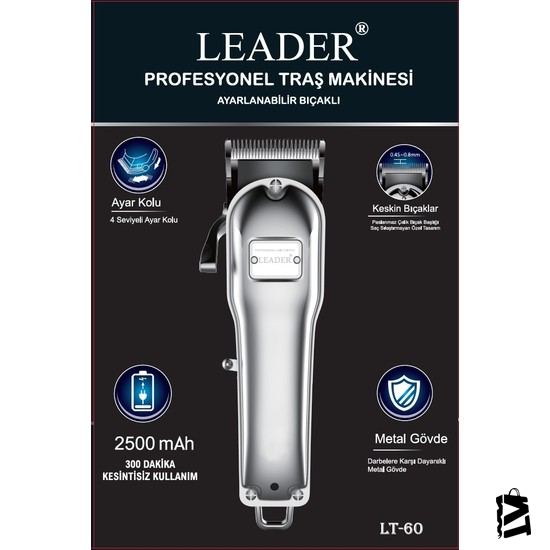 Leader Lt-60 Profesyonel Traş Makinesi-Kefilsiz