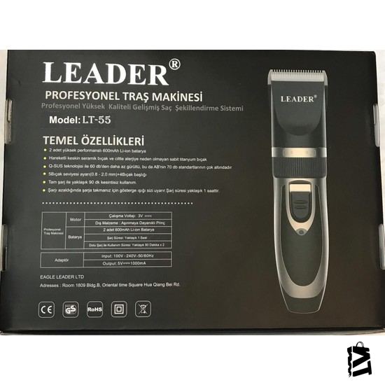 Leader Lt-55 Siyah Tıraş Makinesi-Sözleşmeli
