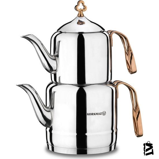 Korkmaz A213 Çintemani Rosagold Çaydanlık