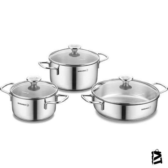 Korkmaz A1092 Alia 6 Parça Tencere
