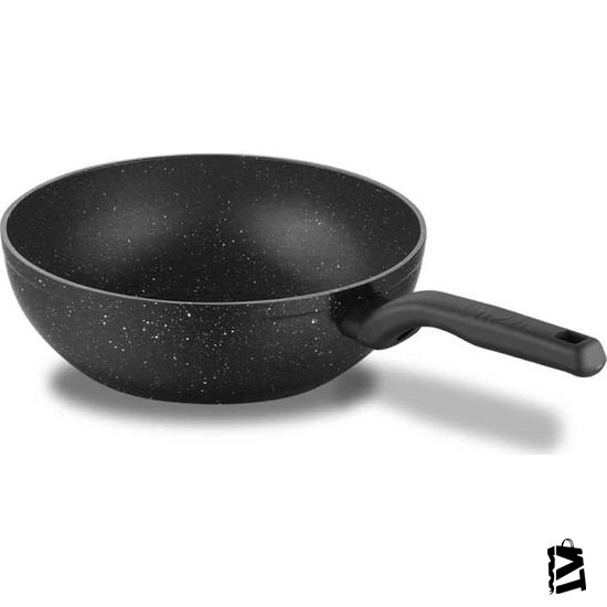 Korkmaz Granit Indüksiyonlu Wok Tava 28 cm