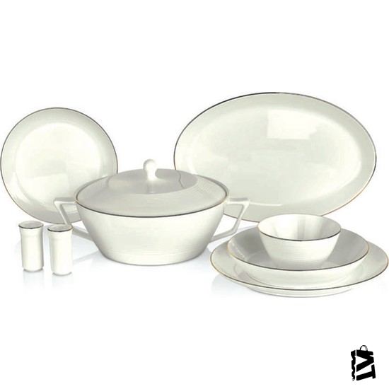 Korkmaz Lines Collection 58 Parça Yuvarlak Yemek