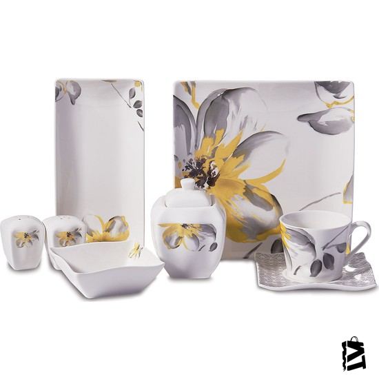 Korkmaz Link Collection 28 Parça Kare Kahvaltı