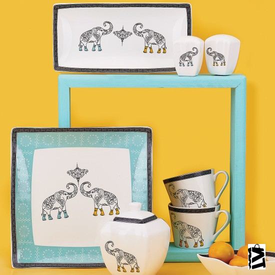 Korkmaz Link Collection 28 Parça Kare Kahvaltı