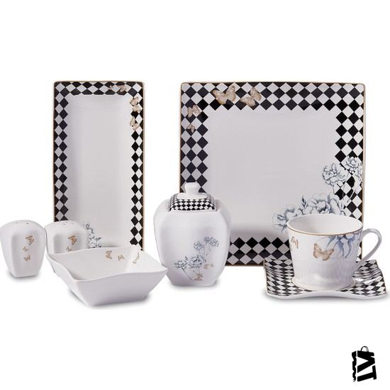 Korkmaz Link Collection 28 Parça Kare Kahvaltı