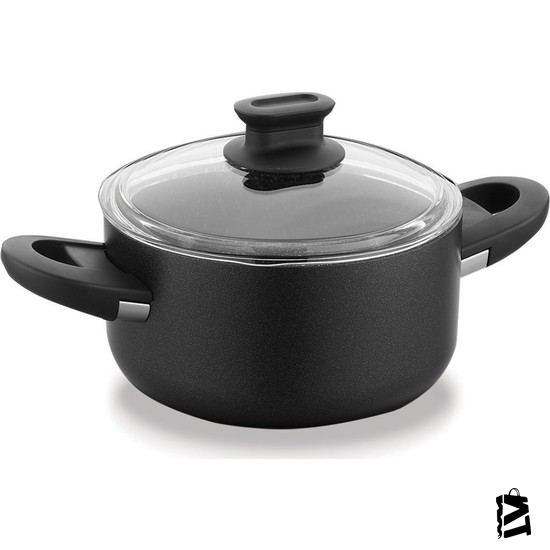 Korkmaz Lina Siyah Tencere 22 x 11 cm.-Elden