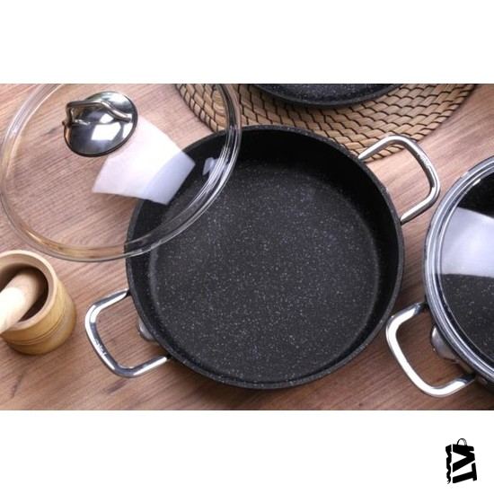 Falez Black Line Granit Döküm 28 cm Kısa