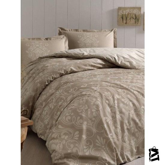 Özdilek Antico Bej Tek Kişilik Pamuklu Nevresim