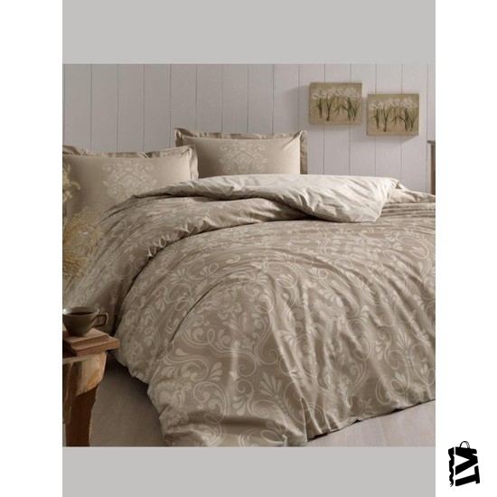 Özdilek Antico Bej Tek Kişilik Pamuklu Nevresim