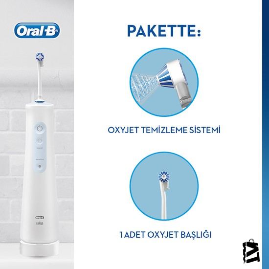 Oral-B Aquacare Oxyjet Sarj Edilebilir Ağız