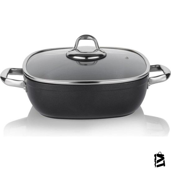 Schafer Gastronomıe Granit Basık Tencere 24