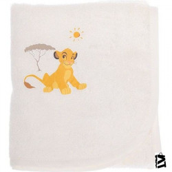 Özdilek Lion King Simba Nakışlı Bambu Bebek Pelerin Krem Lisanslı