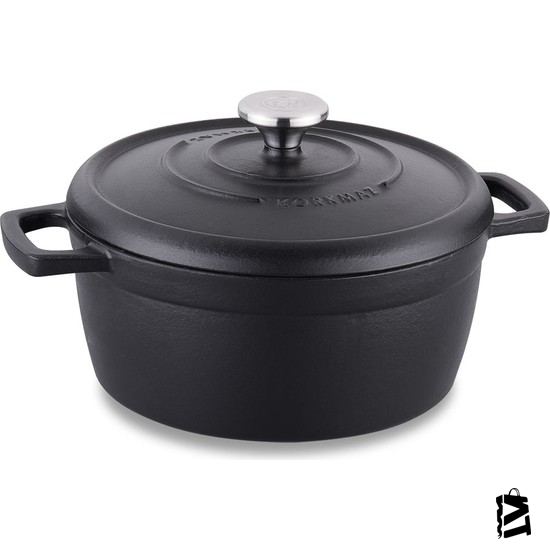 Korkmaz Casta Döküm Tencere 24 x 10 cm.