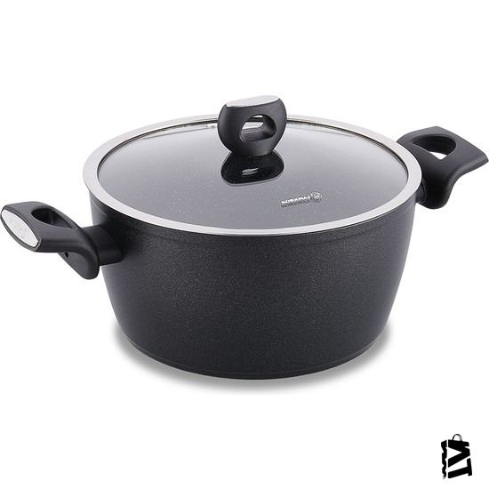 Korkmaz Nora Granit Tencere 24X11,7 cm-Bankasız