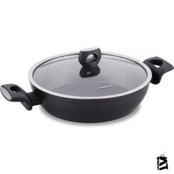 Korkmaz Nora Granit Kısa Tencere 24 x 5,8 cm