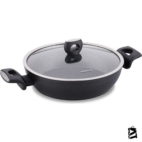 Korkmaz Nora Granit Kısa Tencere 24 x 5,8