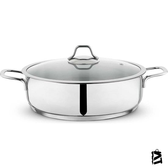 Schafer Held Çelik Basık Tencere 28 cm 2 Parça