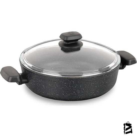 Korkmaz A 1345 Ornella Granit Kısa Tencere 28 x