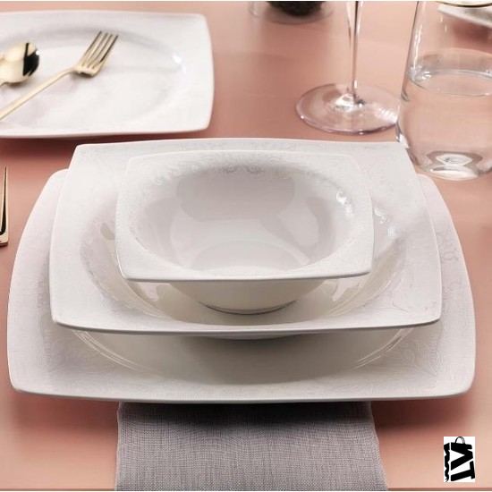 Schafer Beth 56 Parça 12 Kişilik Yemek Takımı