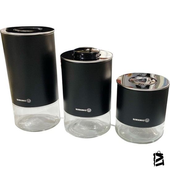 Korkmaz Stora Plus 3lü Kavanoz Saklama Seti