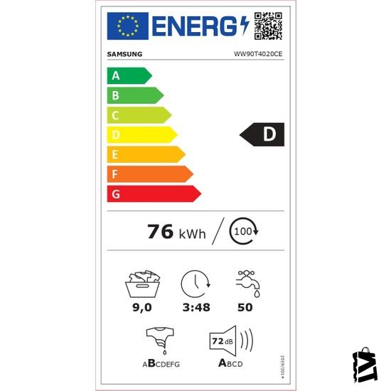 Samsung WW90T4020CE/AH 1200 Devir 9 kg Çamaşır