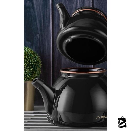 Neva N3171 Bitter Havana Emaye Demlik