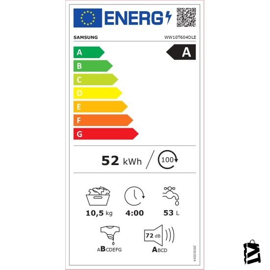 Samsung WW10T604DLE1AH 1400 Devir 10,5 kg