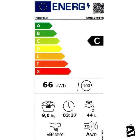 Profilo CMU12T91TR 9 kg 1200 Devir Çamaşır