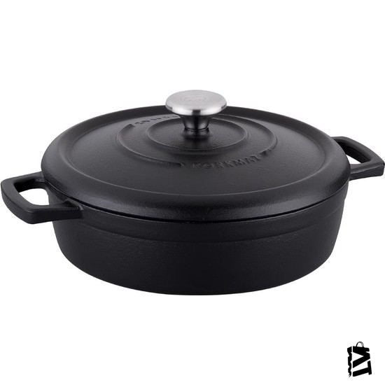 Korkmaz A2849 Casta Döküm Kısa Tencere 26X7