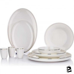 Schafer Adel Gold 56 Parça Bone Porselen Yemek Takımı GLD02