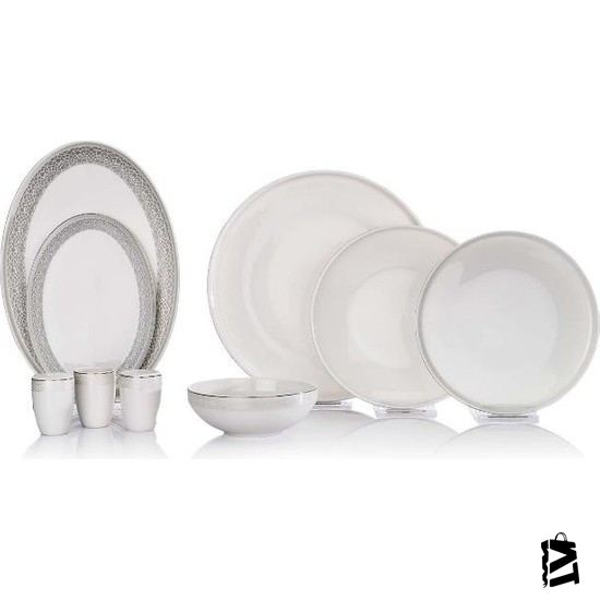 Schafer Adel Blues 56 Parça Bone Porselen Yemek