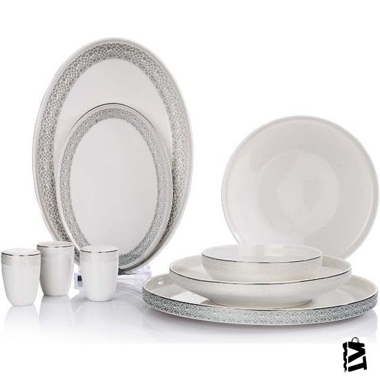 Schafer Adel Blues 56 Parça Bone Porselen Yemek