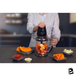 Tefal MB4708 MasterChop Powelix Maxi 4 Bıçaklı Rondo ve Doğrayıcı 500 W Siyah - 9100029453